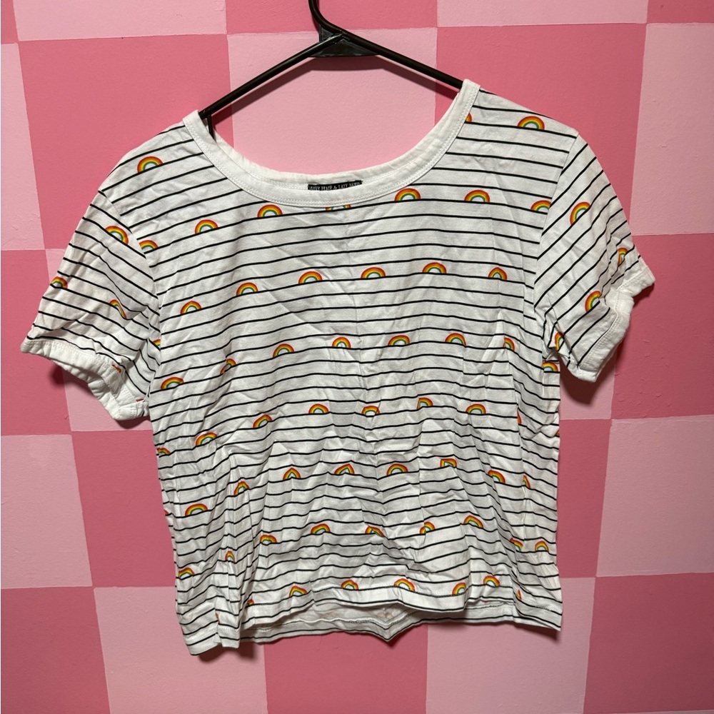 Rainbow Striped Tee